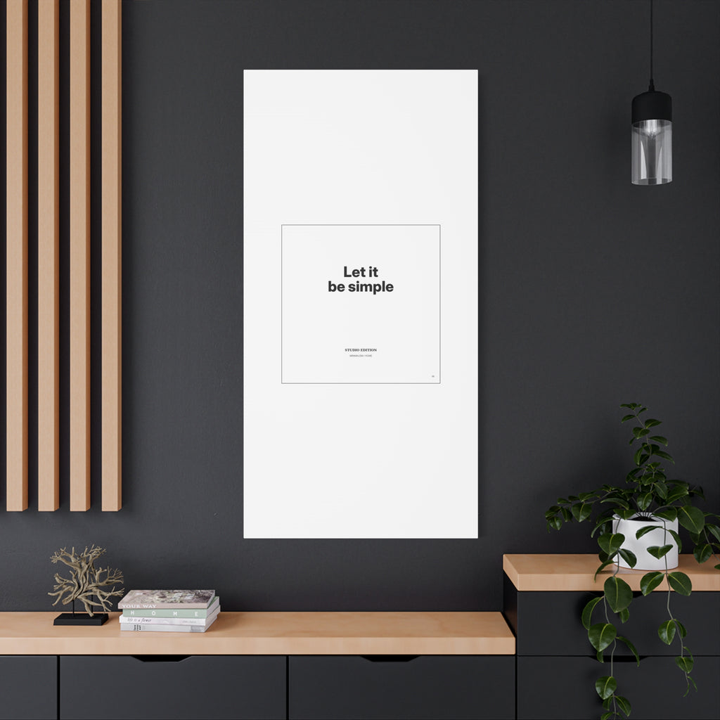 Let It Be Simple