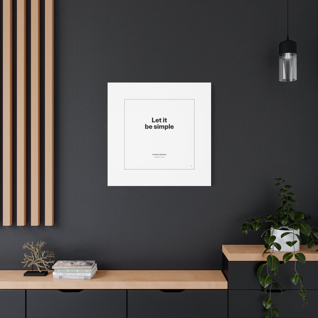 Let It Be Simple