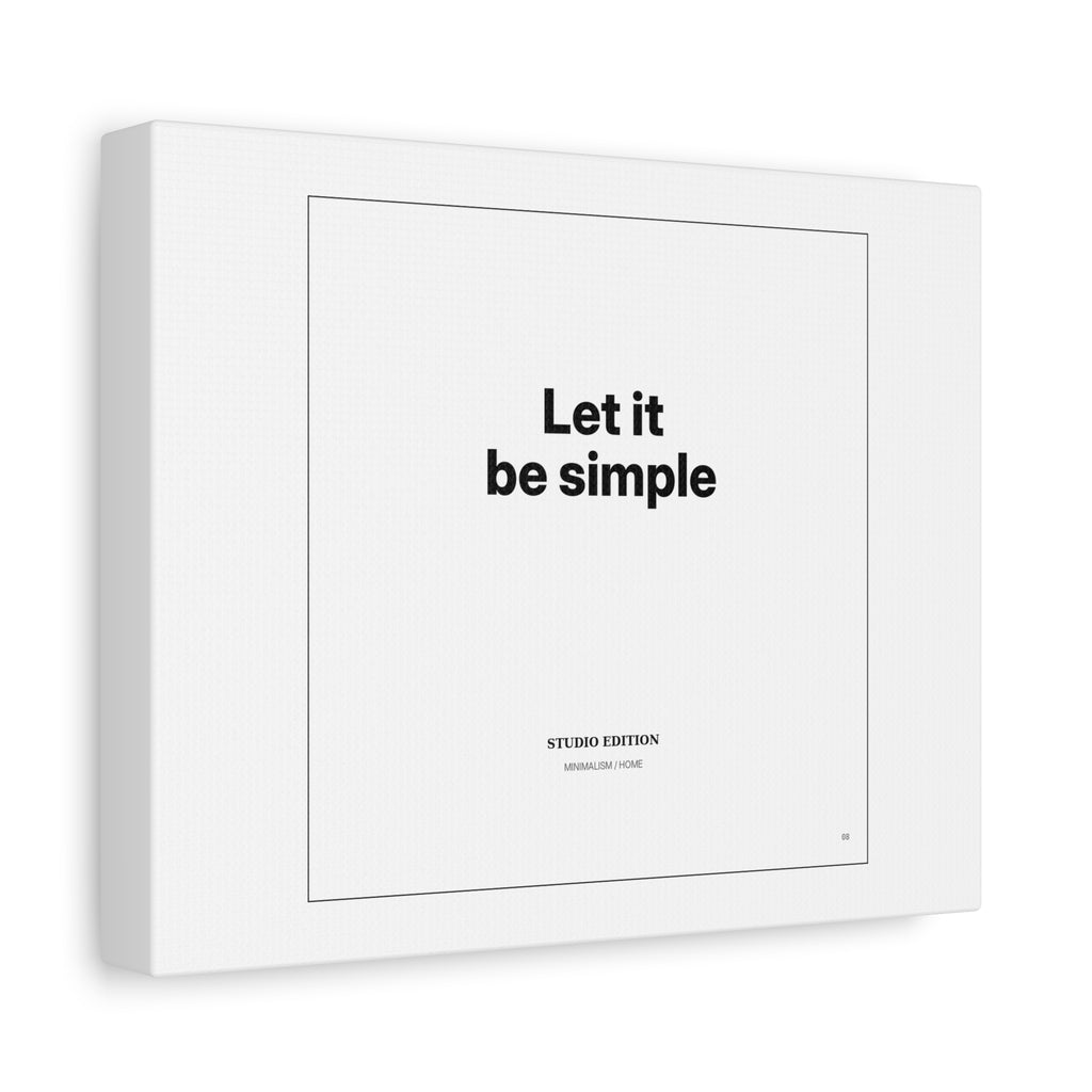 Let It Be Simple