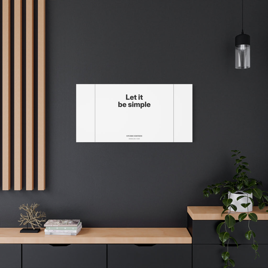 Let It Be Simple