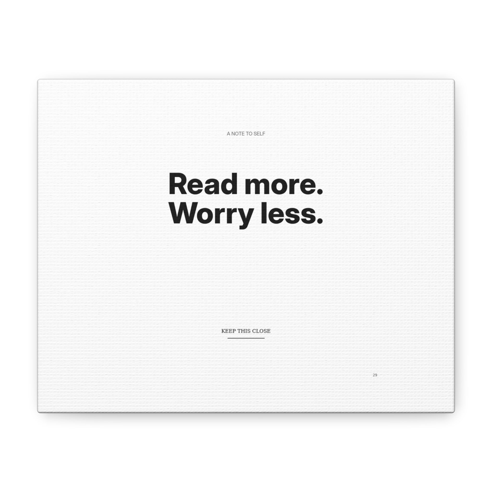 Read More Worry Less