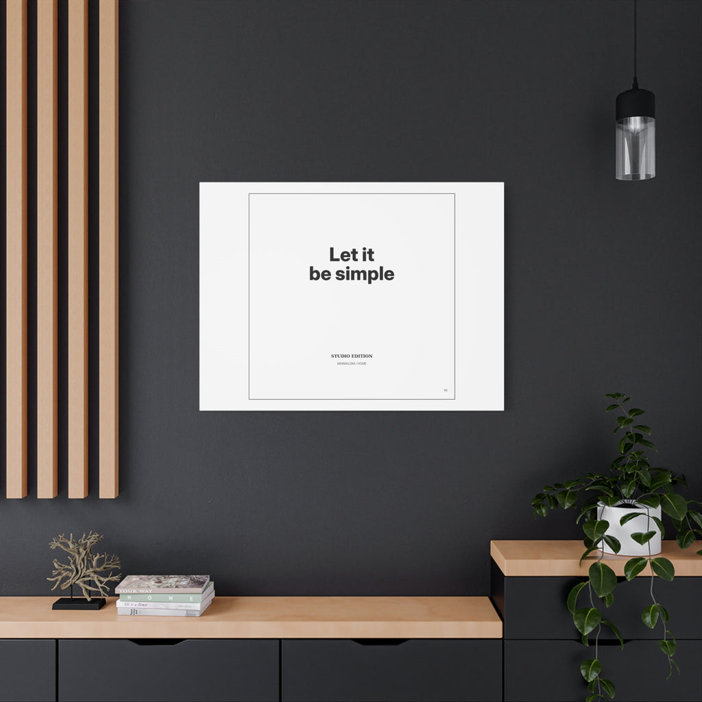 Let It Be Simple